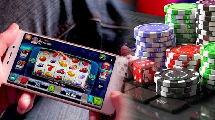Filipino player browsing ok play game wins page on smartphone